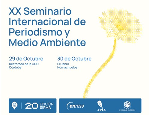 Córdoba acogerá los días 29 y 30 de octubre el XX Seminario Internacional de Periodismo y Medio Ambiente (SIPMA)